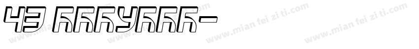 43 Reqular字体转换